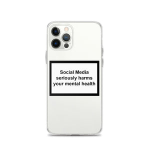 MENTAL HEALTH WARNING iPHONE CASE