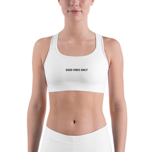 GOOD VIBES ONLY SPORTS BRA