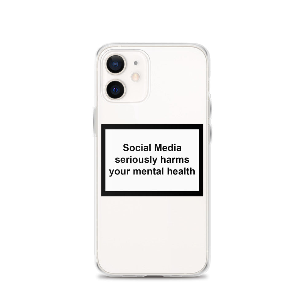 MENTAL HEALTH WARNING iPHONE CASE