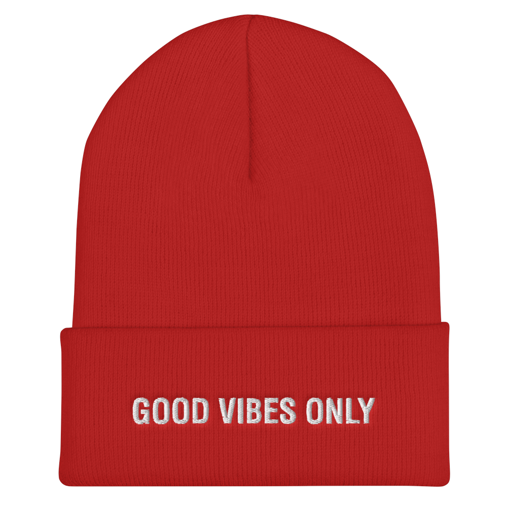 GOOD VIBES ONLY BEANIE