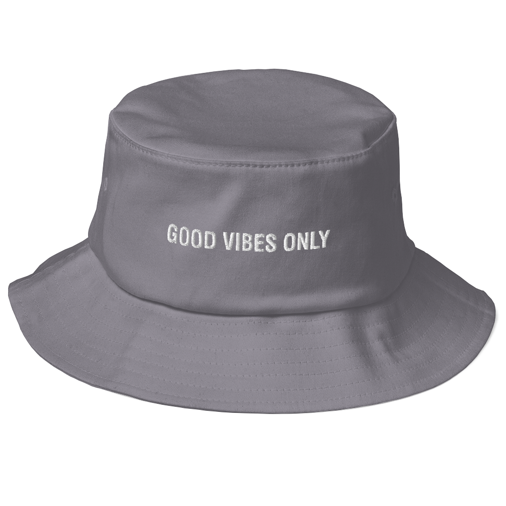 Good Vibes Only Old School Bucket Hat