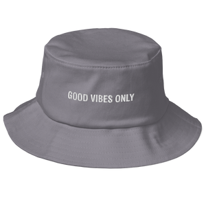 Good Vibes Only Old School Bucket Hat