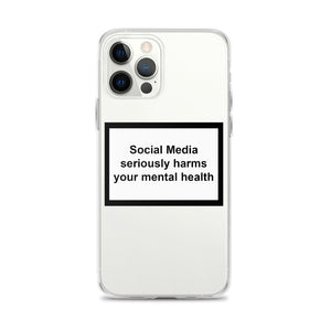 MENTAL HEALTH WARNING iPHONE CASE