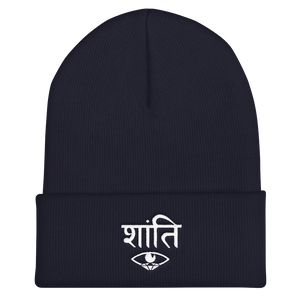 PEACE CUFFED BEANIE