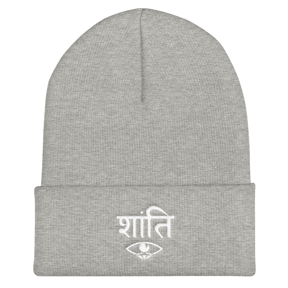 PEACE CUFFED BEANIE