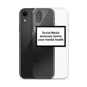 MENTAL HEALTH WARNING iPHONE CASE