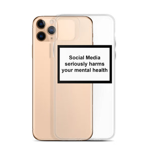 MENTAL HEALTH WARNING iPHONE CASE