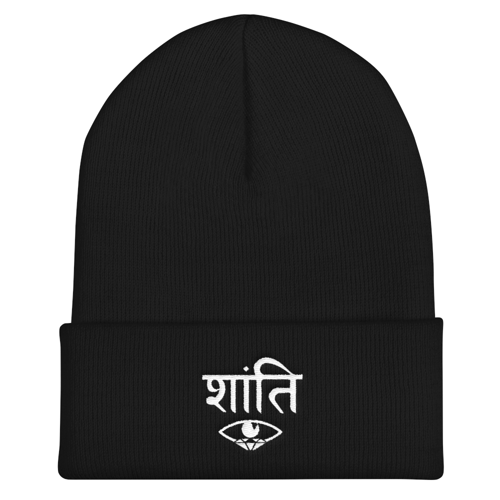 PEACE CUFFED BEANIE